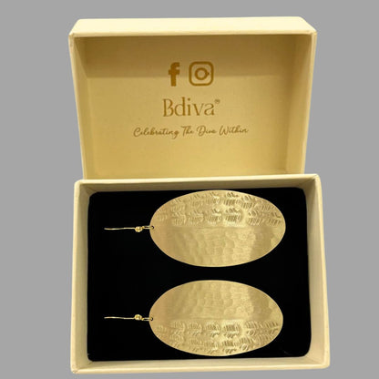 Gold Plated Statement Earrings
