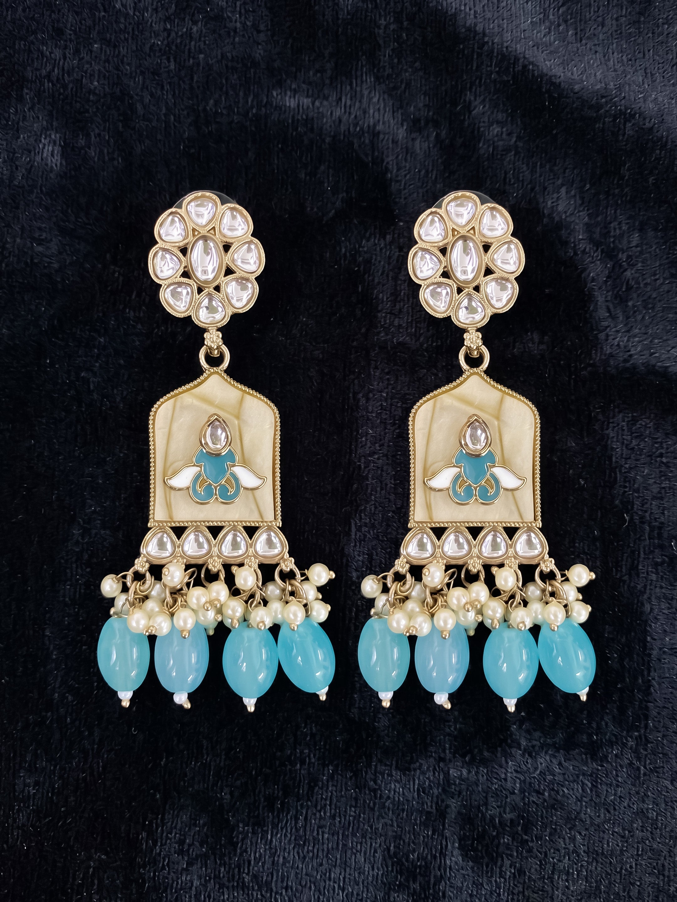 Gold Plated Kundan Earrings