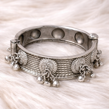Oxidized Bangle – Ghungroo Elegance