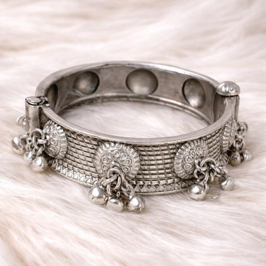Oxidized Bangle – Ghungroo Elegance