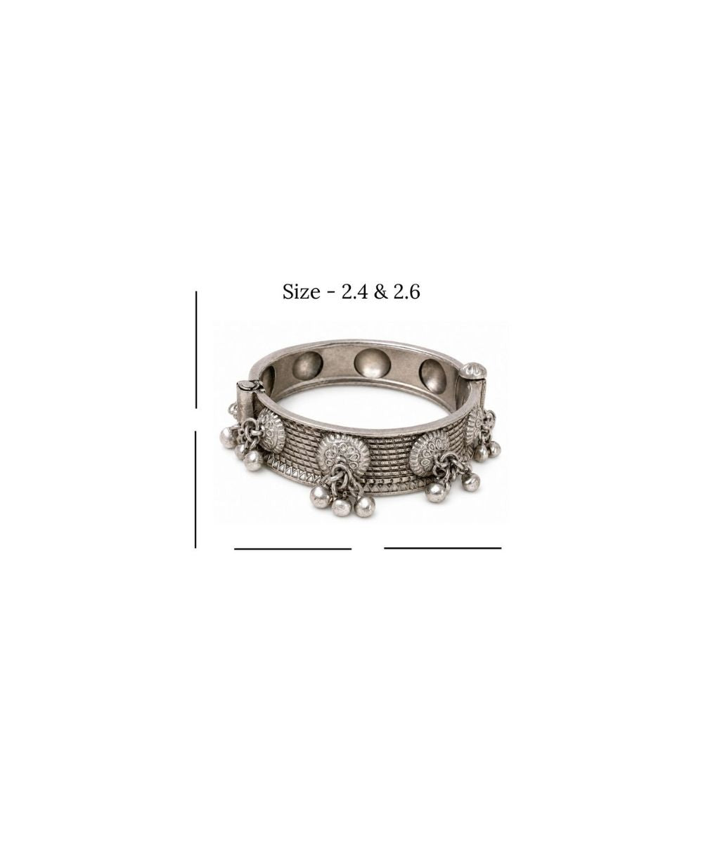 Oxidized Bangle – Ghungroo Elegance