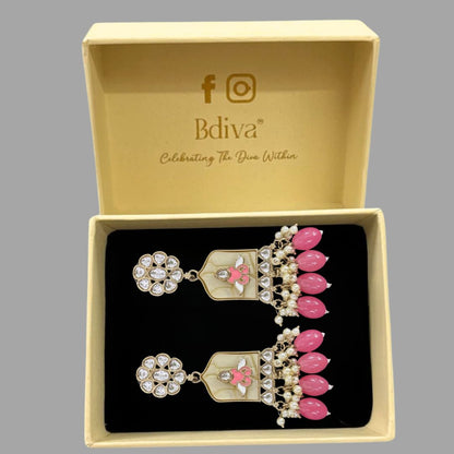 Gold Plated Kundan Earrings