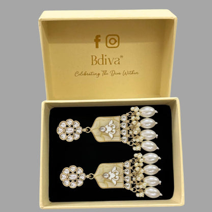 Gold Plated Kundan Earrings