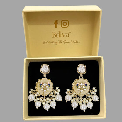 Gold Plated Kundan Earrings