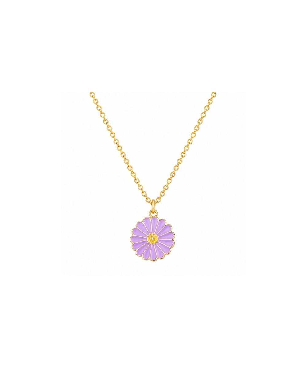 Gold Plated Flower Style Pendant Chain