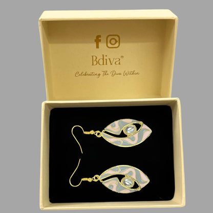 Gold-Plated Kundan Earrings