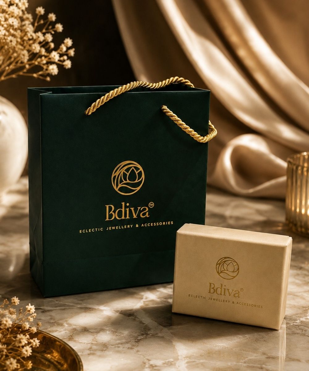 Gold Plated Black Cubic Zirconia Link Drop Earrings