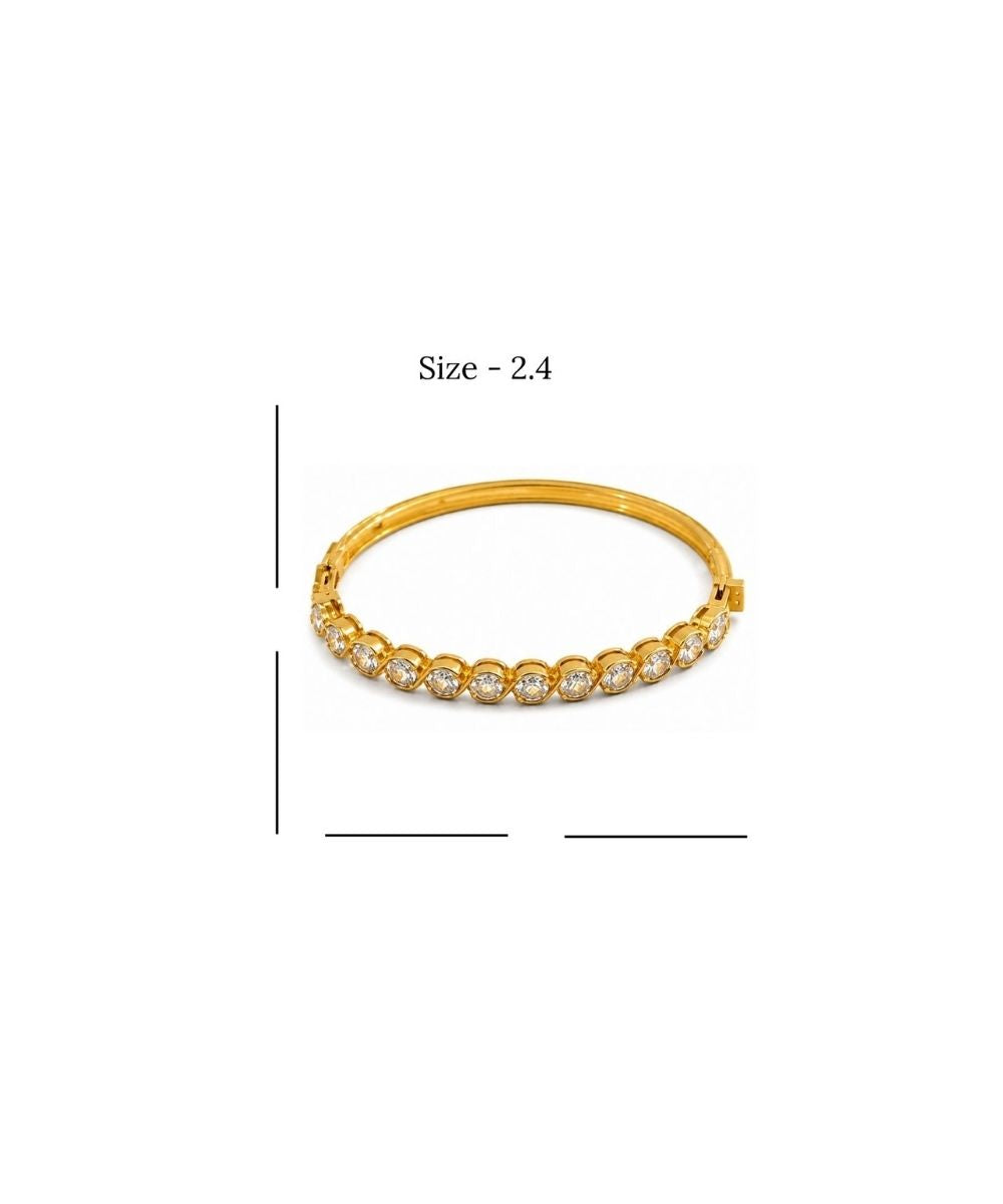 Gold Plated Cubic Zirconia Bracelet