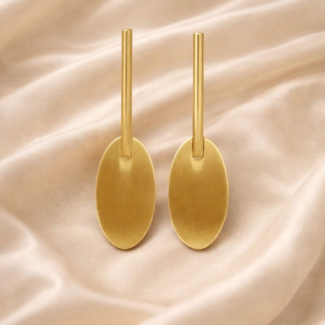 Gold Plated Statement Earrings