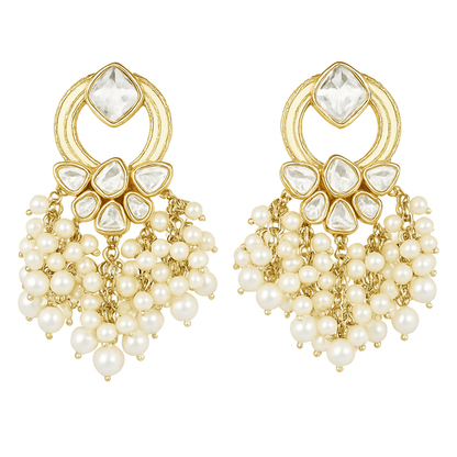 Gold Plated Kundan Earrings