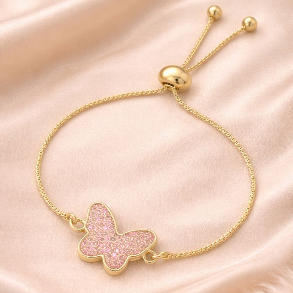 Gold-Plated Butterfly Bracelet