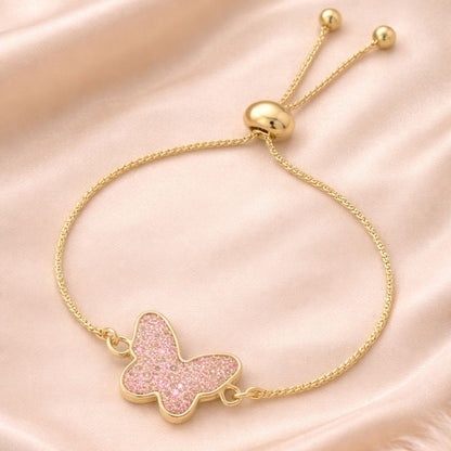 Gold-Plated Butterfly Bracelet