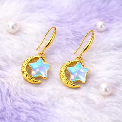 Colorful Star Charm Earrings