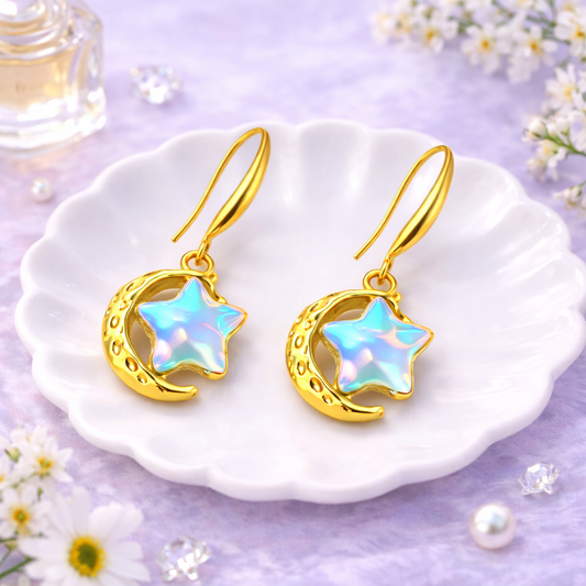 Colorful Star Charm Earrings