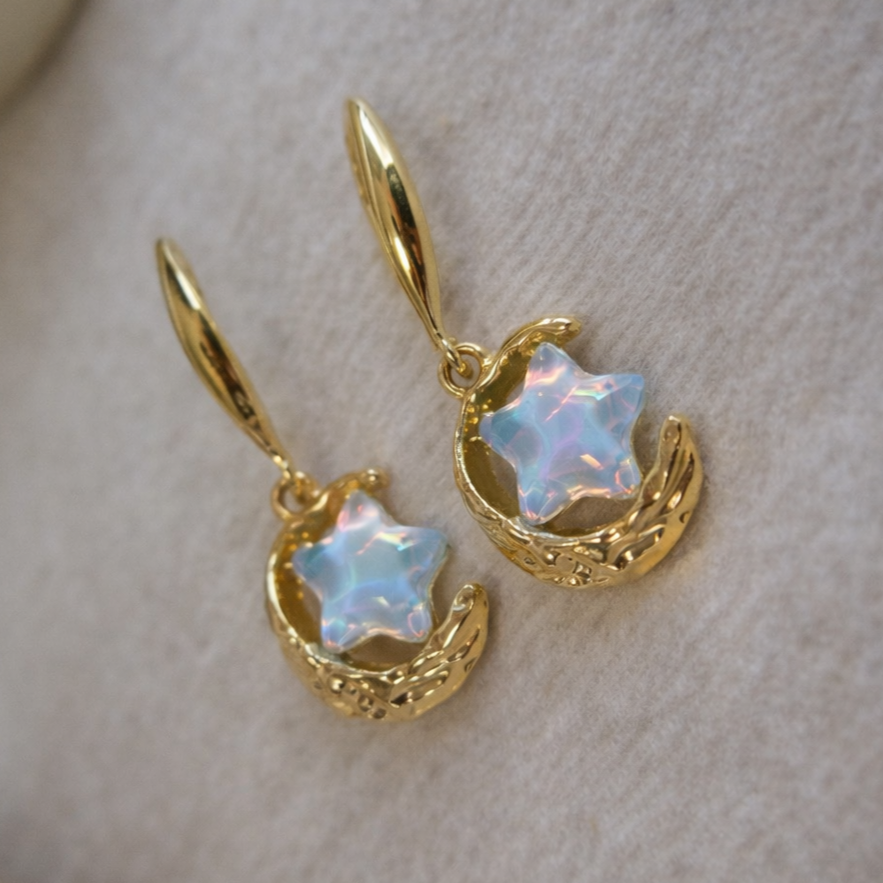 Colorful Star Charm Earrings