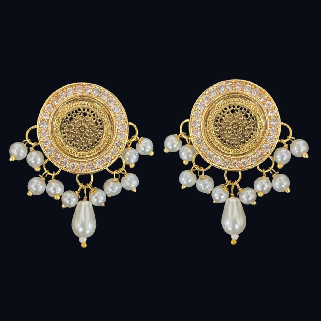 Gold Plated Semi Cultured Pearl Choker Set