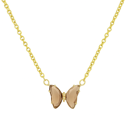 Gold‑Plated Butterfly Charm Pendant Chain
