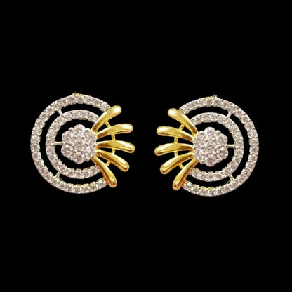 Gold Plated Cubic Zirconia Pendant Set