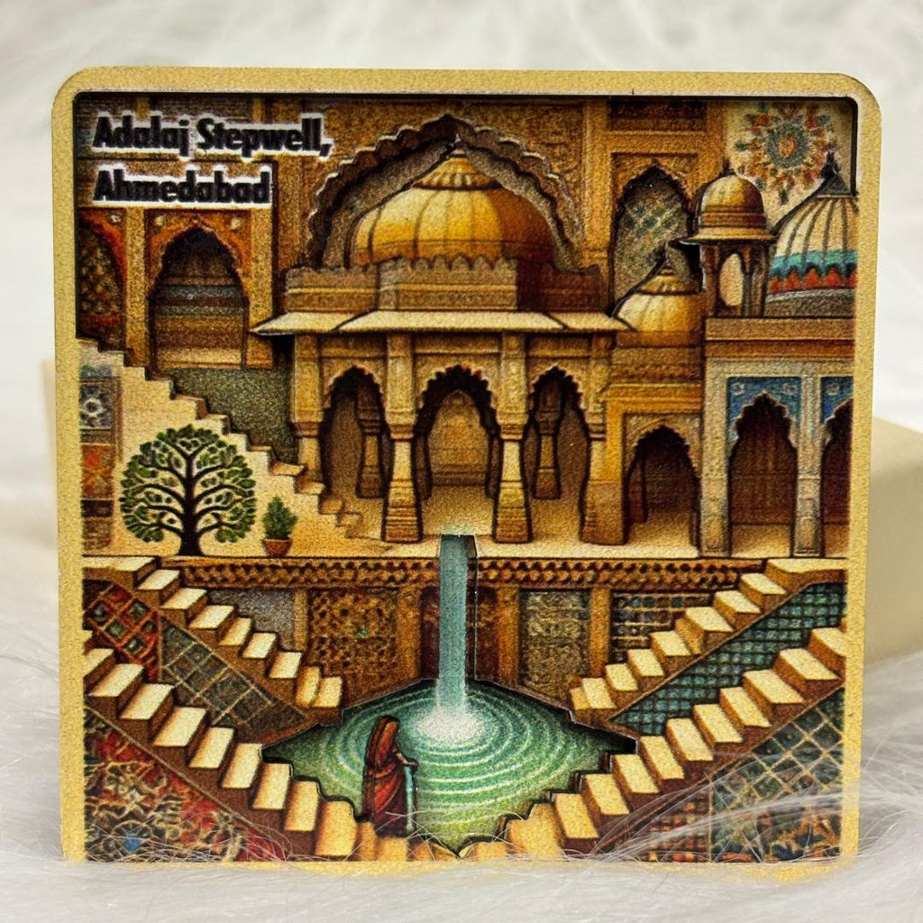 Adalaj Stepwell Fridge Magnet