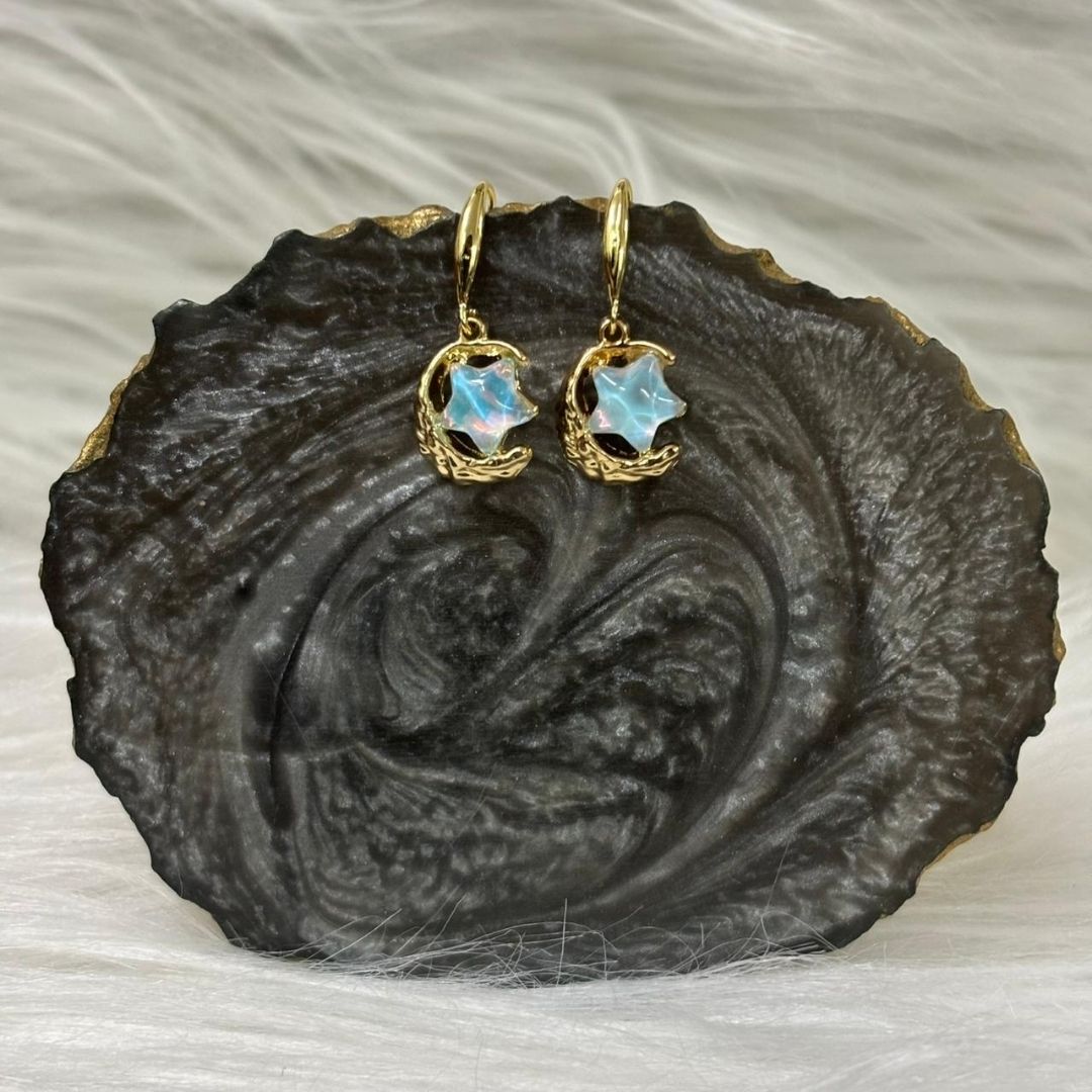 Colorful Star Charm Earrings