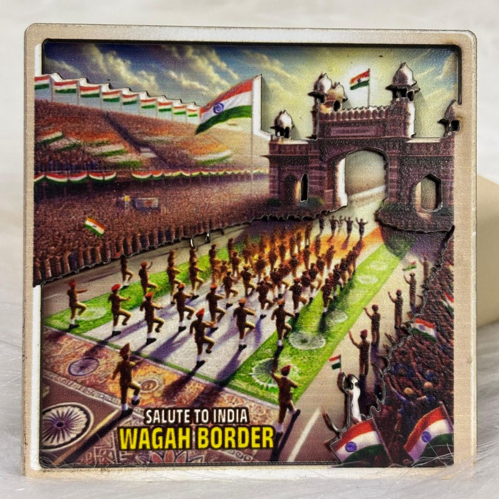 Wagah Border Patriotic Fridge Magnet
