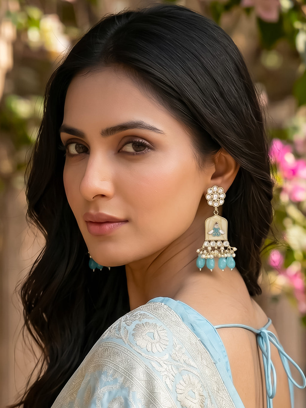 Gold Plated Kundan Earrings