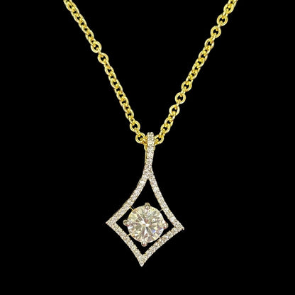 Gold Plated Cubic Zirconia Pendant Set