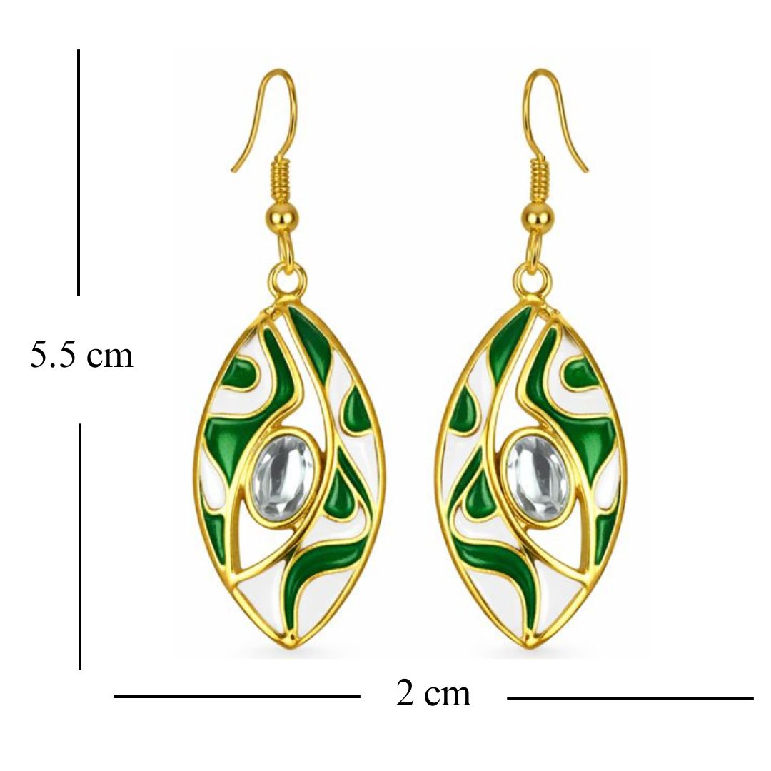 Gold-Plated Kundan Earrings