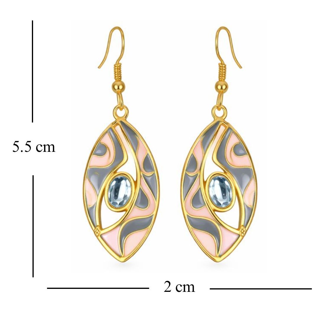 Gold-Plated Kundan Earrings