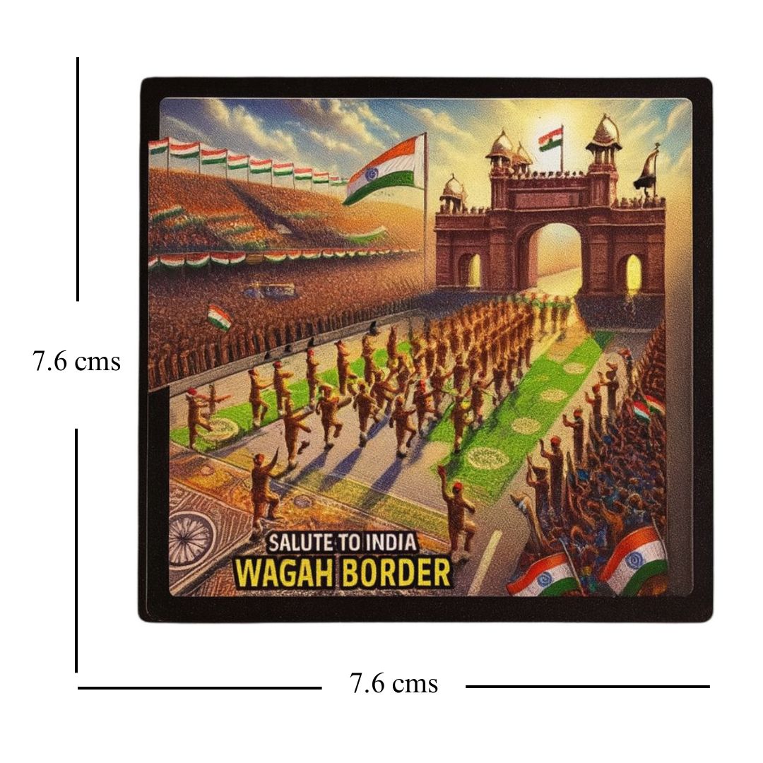 Wagah Border Patriotic Fridge Magnet