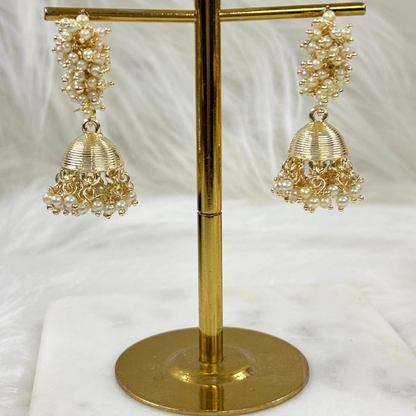 Gold Plated Jhumka Earrings