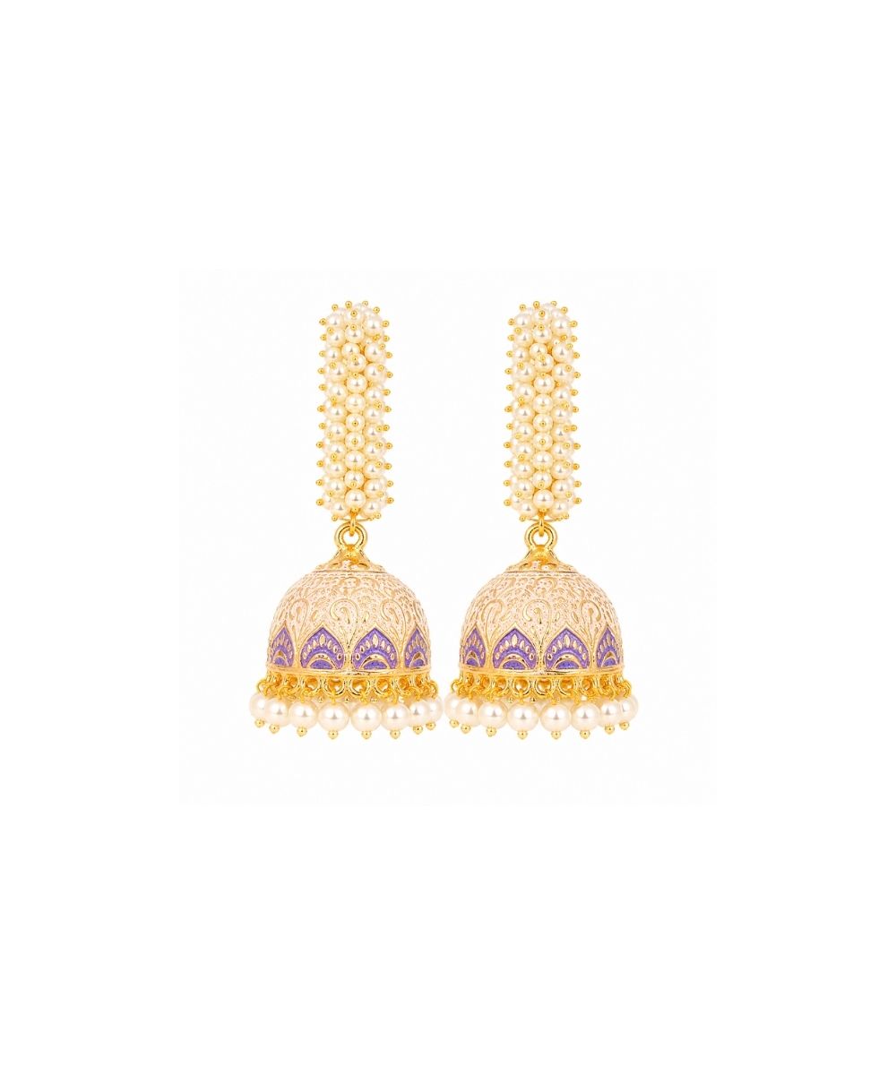 Gold Plated Pearl Drop Earrings