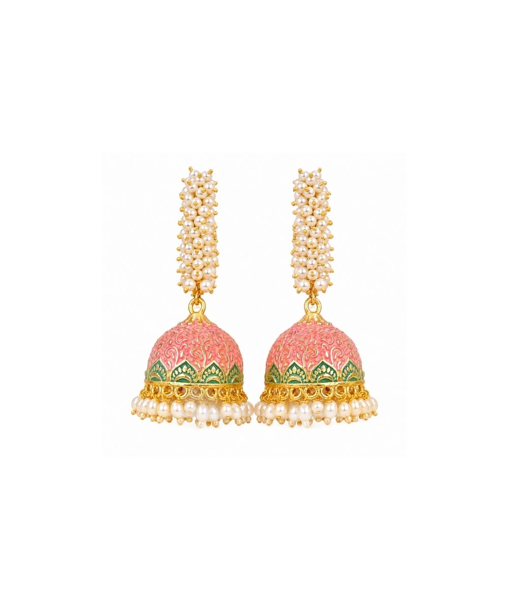 Gold Plated Pearl Drop Earrings