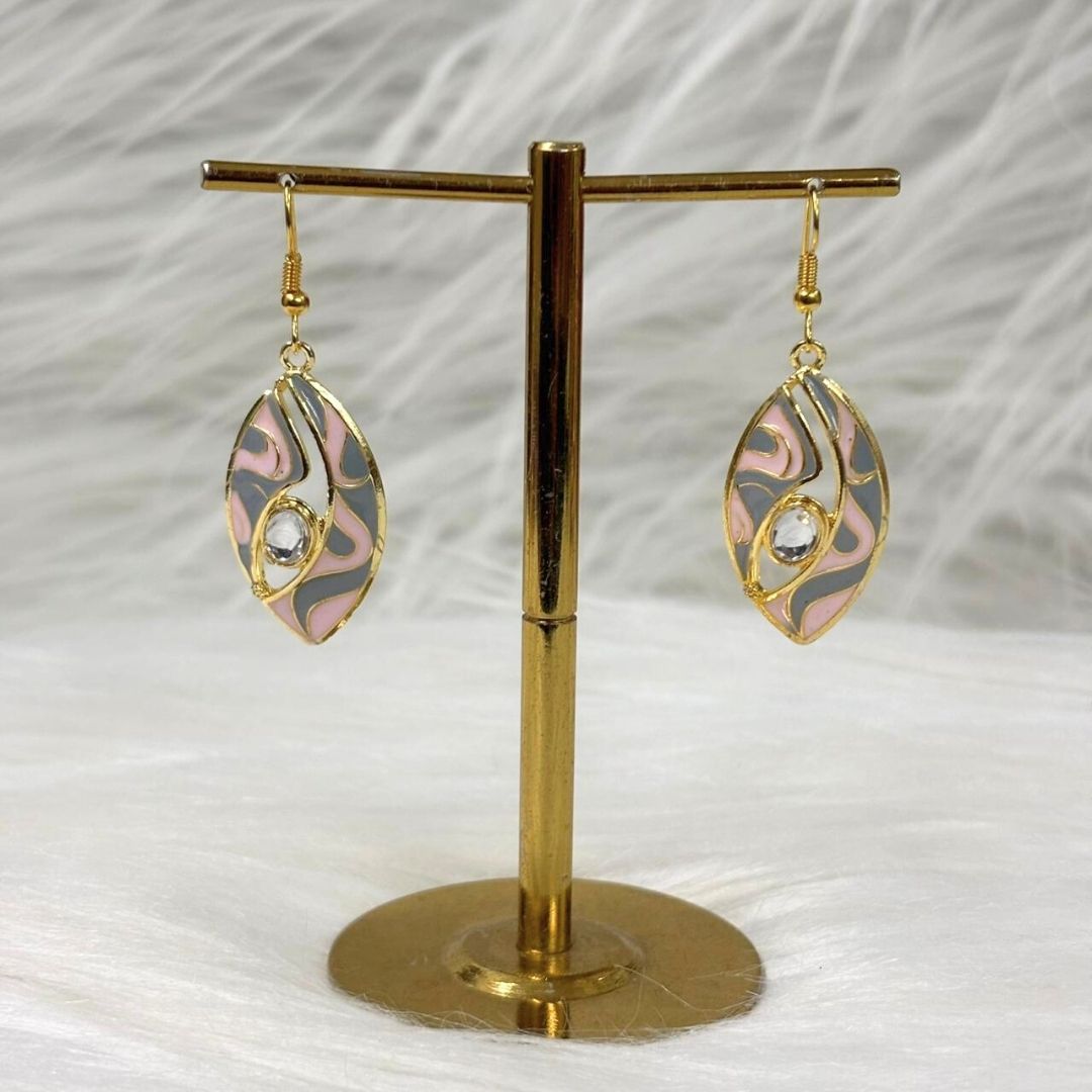 Gold-Plated Kundan Earrings
