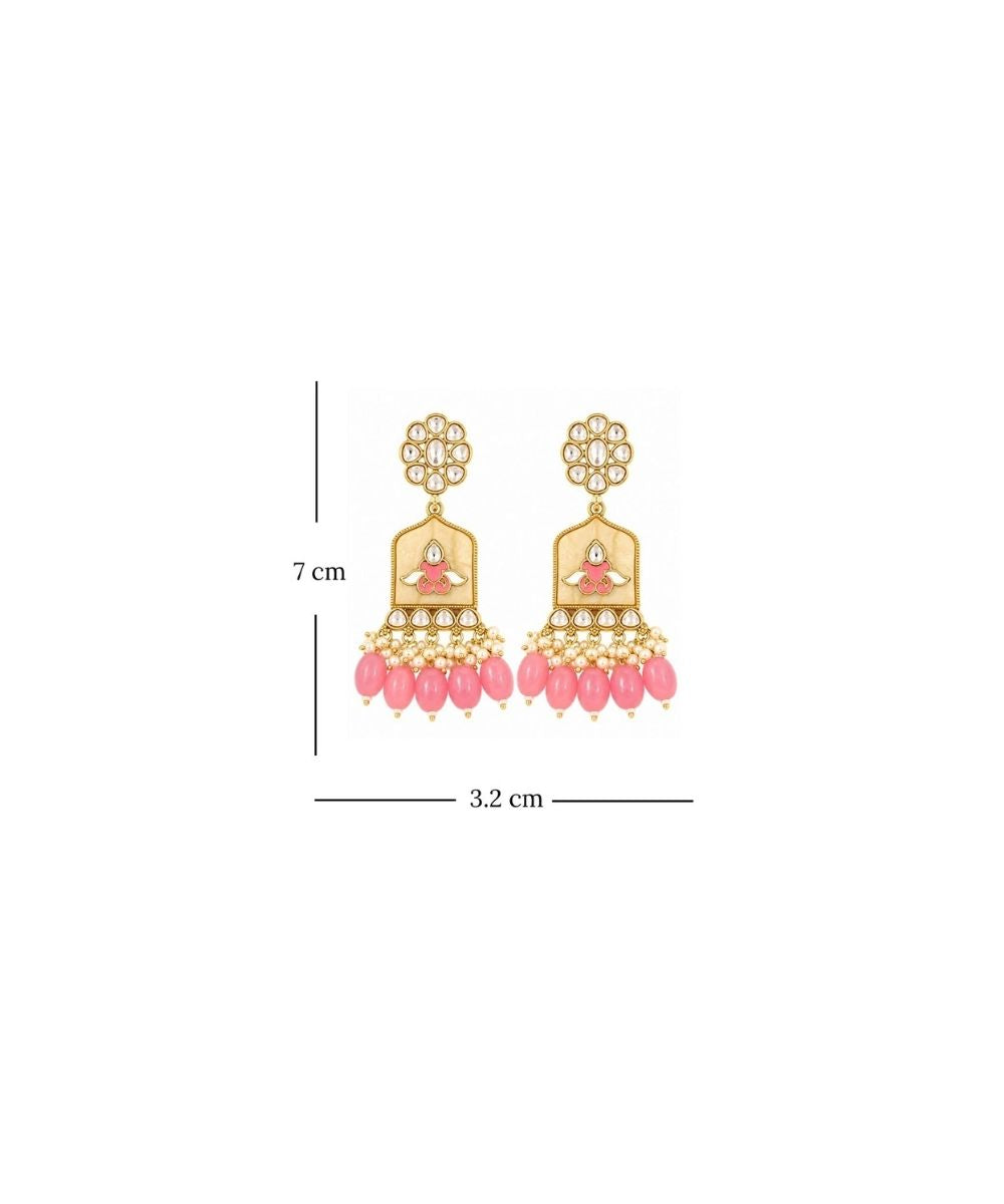 Gold Plated Kundan Earrings