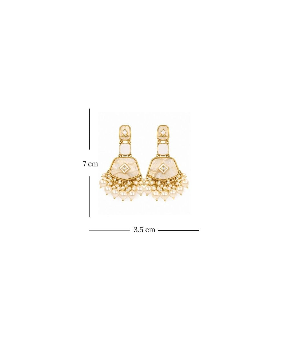Gold Plated Kundan Earrings