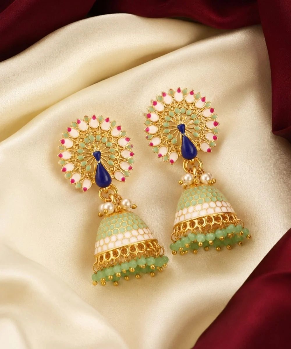 Meenakari Morni Collectio Hand Painted