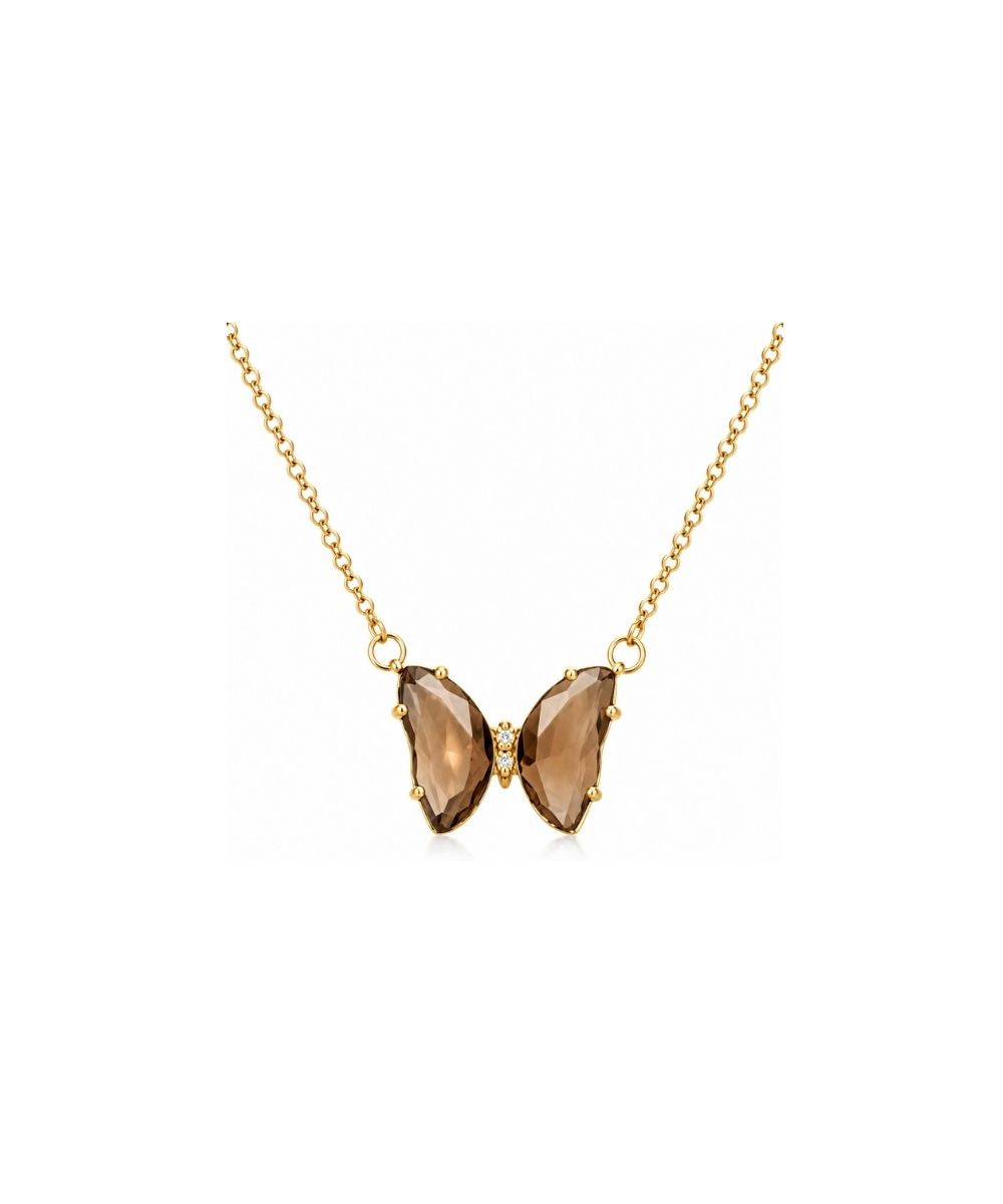 Gold‑Plated Butterfly Charm Pendant Chain