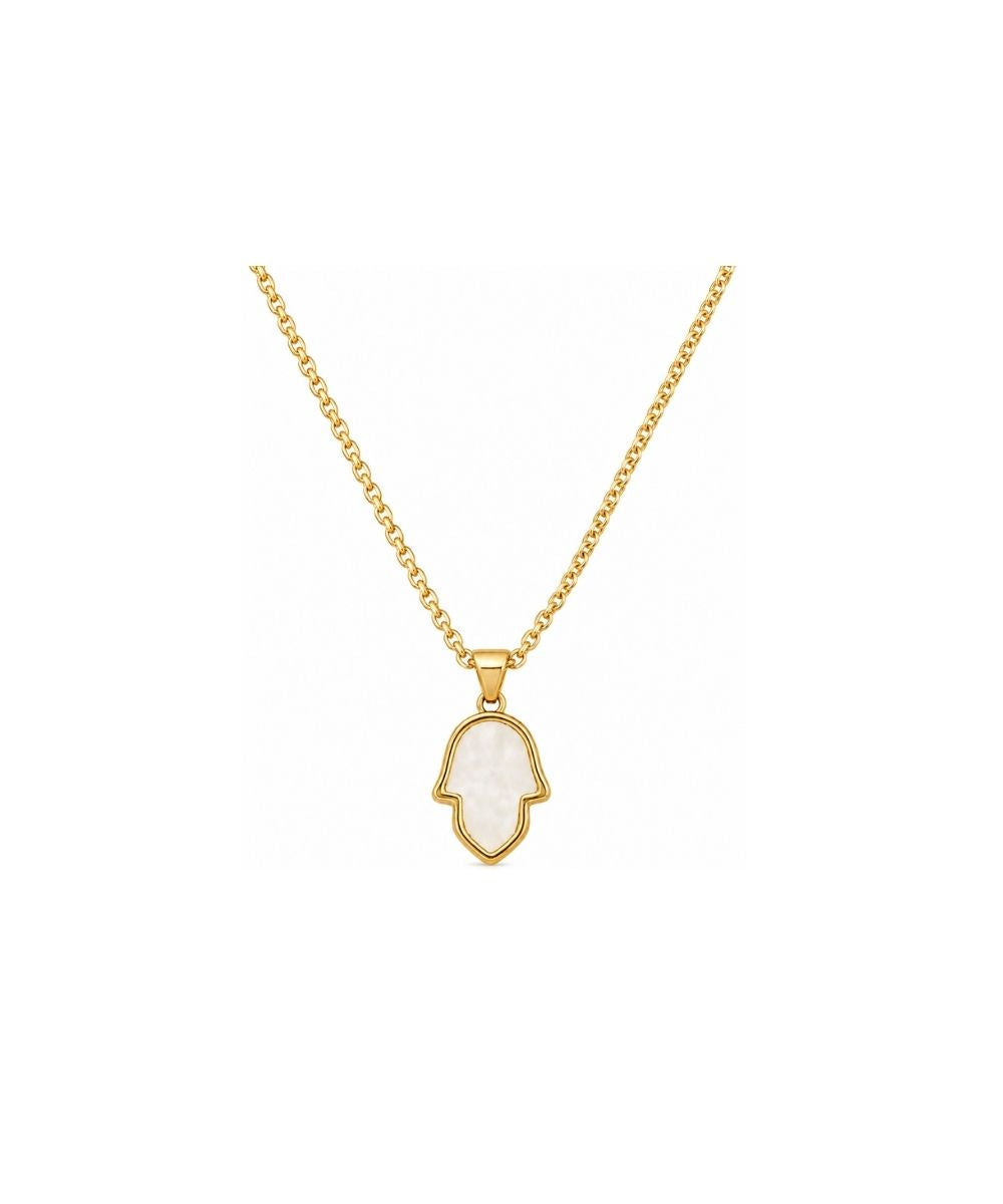 Gold‑Plated Hamsa Charm Pendant Chain