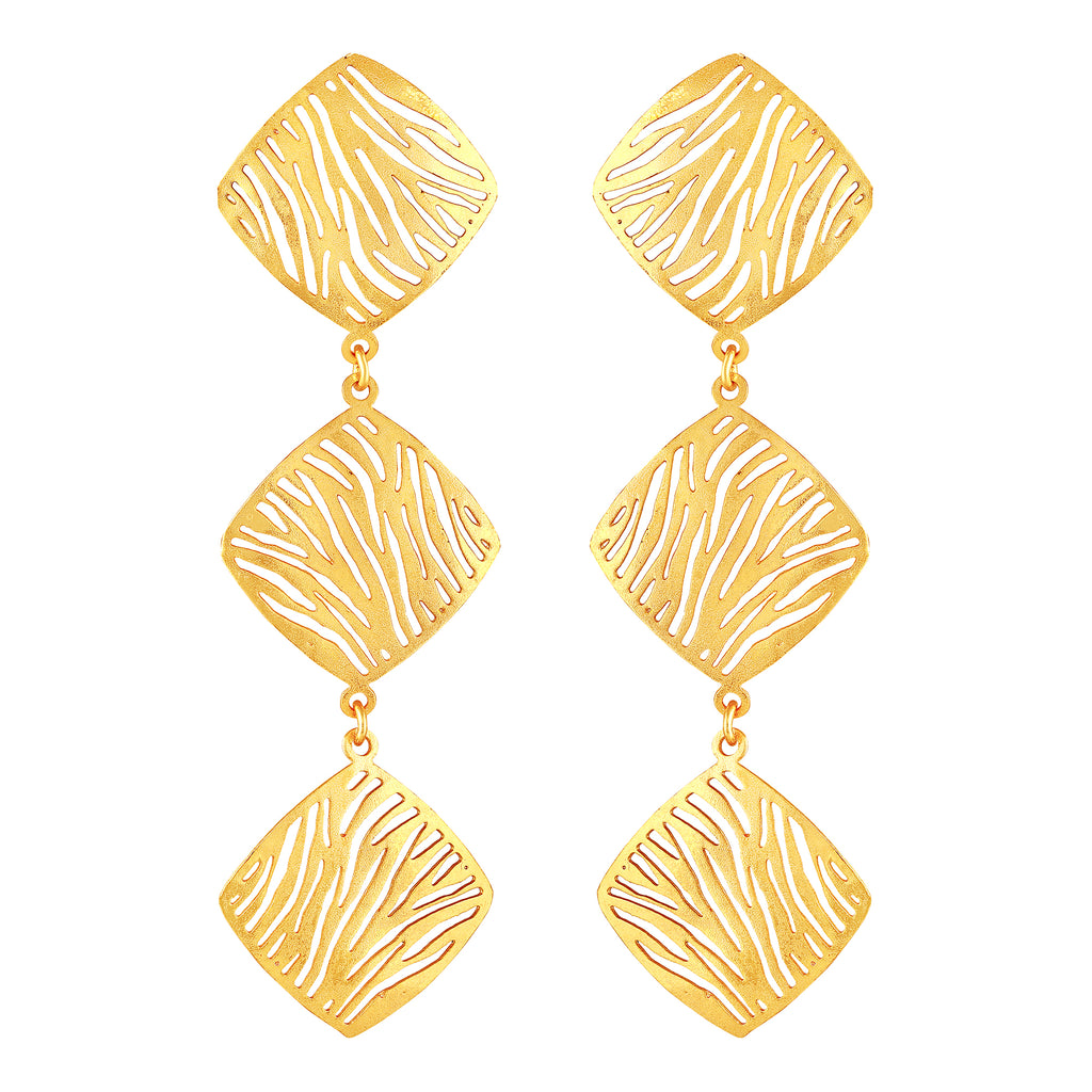 Gold Plated Geometric Earrings