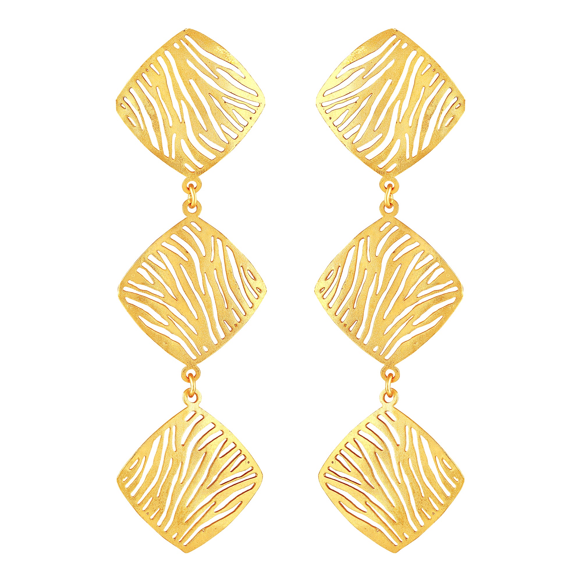 Gold Plated Geometric Earrings