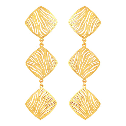 Gold Plated Geometric Earrings