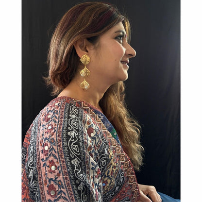 Gold Plated Geometric Earrings