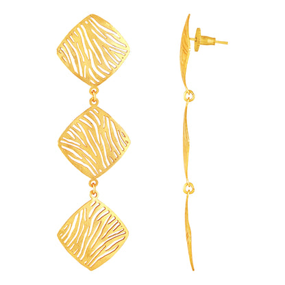 Gold Plated Geometric Earrings
