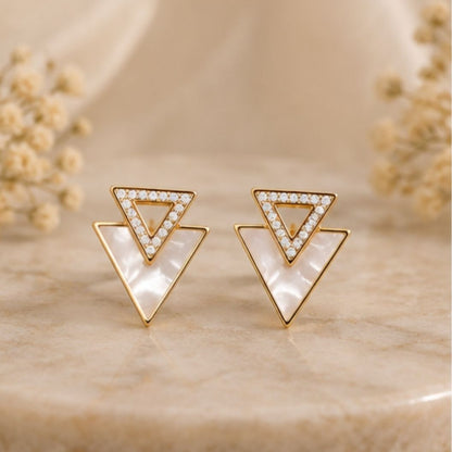 Gold Plated CZ Earrings
