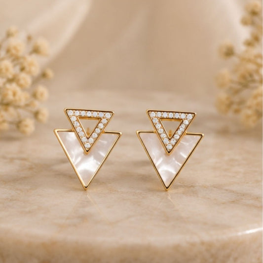 Gold Plated CZ Earrings