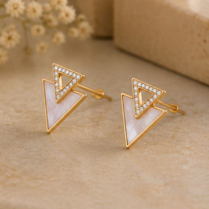 Gold Plated CZ Earrings
