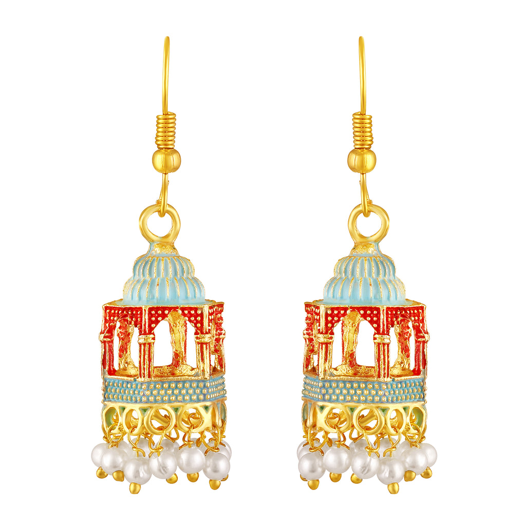 Gold Plated Dangle Earrings
