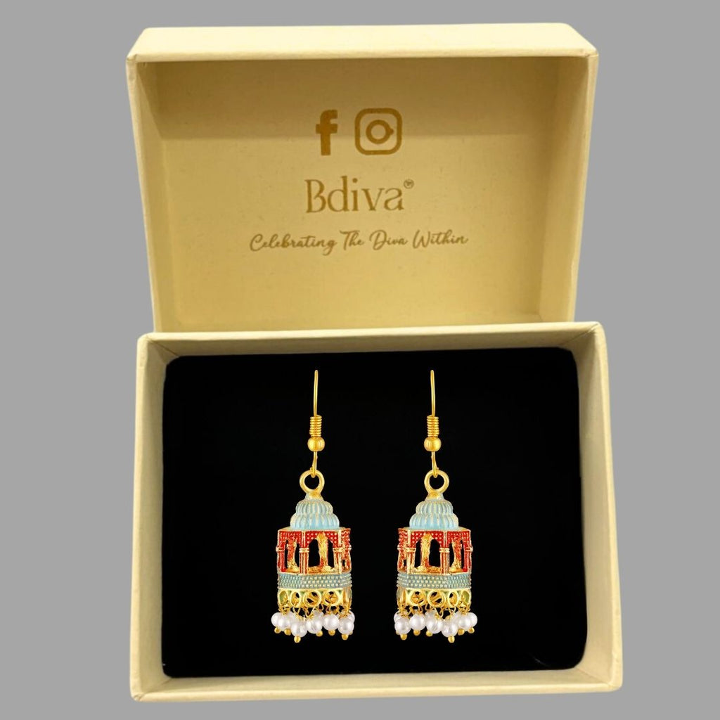 Gold Plated Dangle Earrings