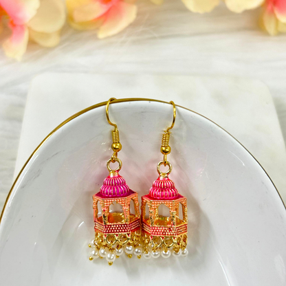 Gold Plated Dangle Earrings